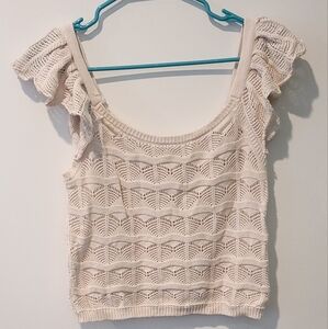 Jessica Simpson Cream Knit Top